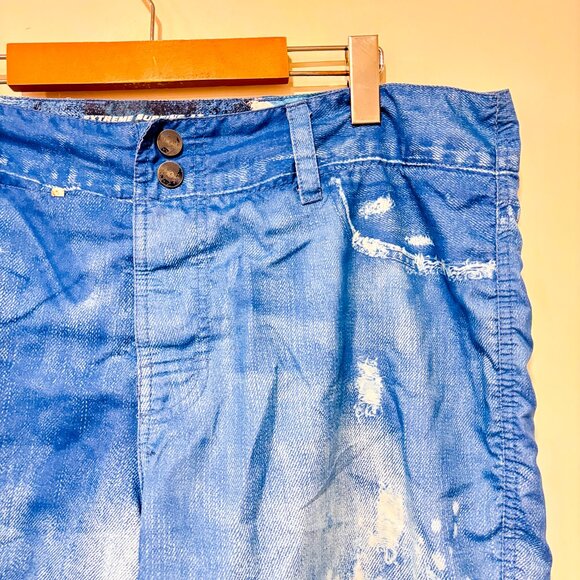 POINT ZERO Blue denim-effect board shorts men | Size 34 * - Picture 4 of 7